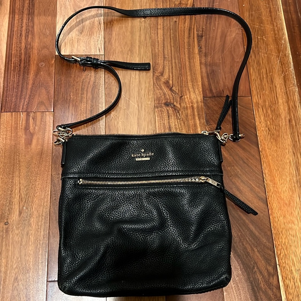Kate Spade Black Leather Shoulder Bag